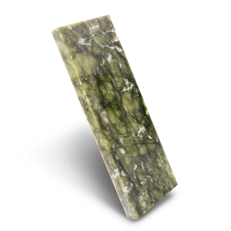 CBRIGHT 10000# Sharpening Stone,Ultra Fine Polishing Mirror Edge Stone Natural Green Hard Sharpener Whetstone for Knives Tools,Cutting Tools (5.9x1.97x0.39Inch) - Image 1